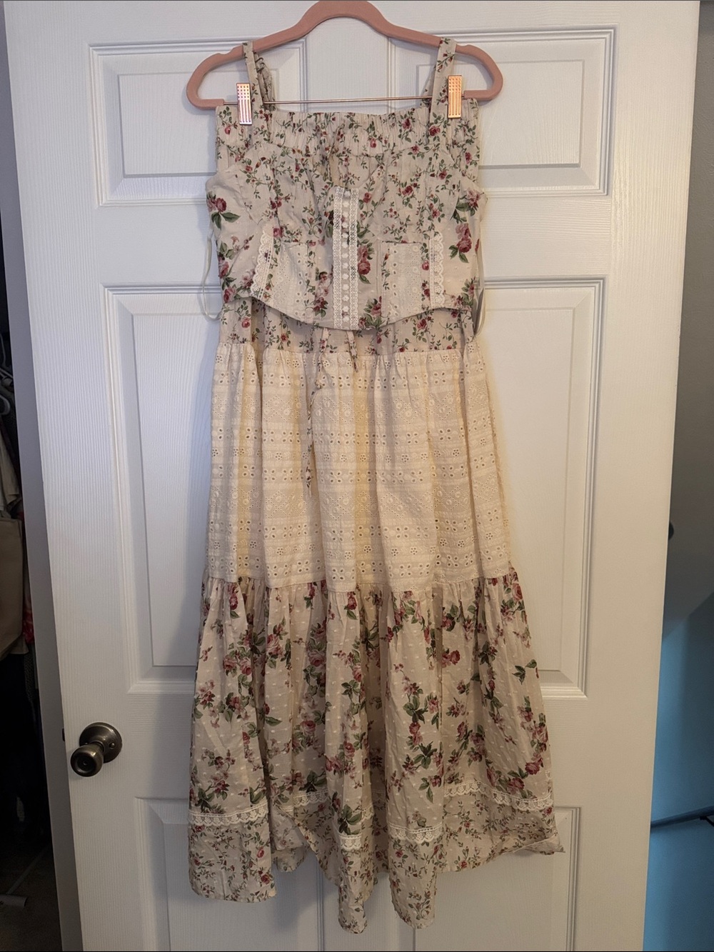 Altar’d State Floral Maxi Skirt set M